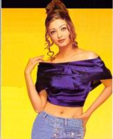 Aishwarya Rai in jeans and purple top