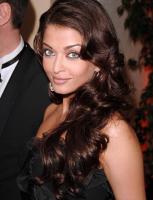 Aishwarya Rai in black with big curls