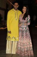 Aishwarya Rai with husband in their Indian outfits
